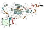 Auto part Line Automotive engine part Diagram Parallel